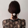 TseenYi Pearl Hair Scrunchie Large Pearl Hair Rope White Pearl