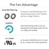 ANVISION 2-Pack 40mm x 10mm DC 12V Brushless Cooling Fan,