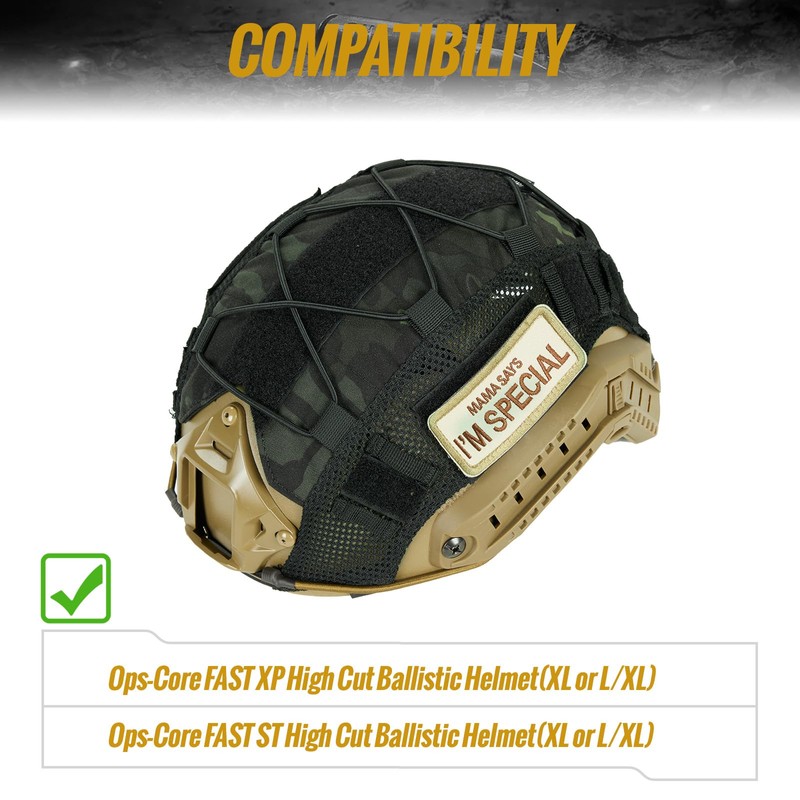 OneTigris Multicam Helmet Cover for Ops-Core Fast PJ & OneTigris