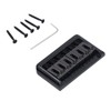 Electric Guitar Saddle Bridge Black Sturdy Durable Guitar Fixed Hardtail