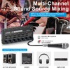 LZSIG Mini Audio Mixer,Stereo Line Mixer for Sub-Mixing,Ultra Low-Noise,6-Channel,Microphone Independent