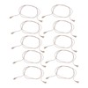 10Pcs 2pin Hearing Aid Cable High Temperature Resistance PVC Reliable