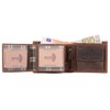 Benthill Men's Genuine Leather Wallet with RFID Protection, Dark Brown