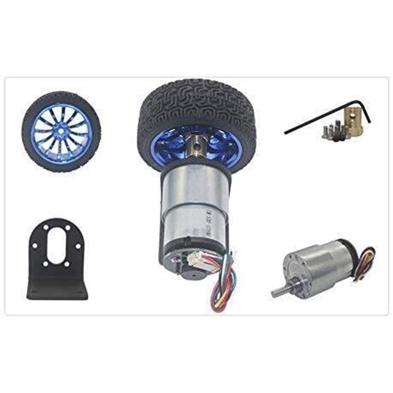 1pc 37mm Diameter Geared Motors 12V 24V DC Gear Motor