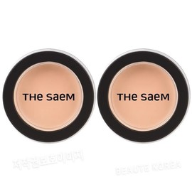 The Saem Cover Perfection Pot Concealer Peach Beige 2ea / 더샘 커버 퍼펙션 팟 컨실러 피치 베이지 2개