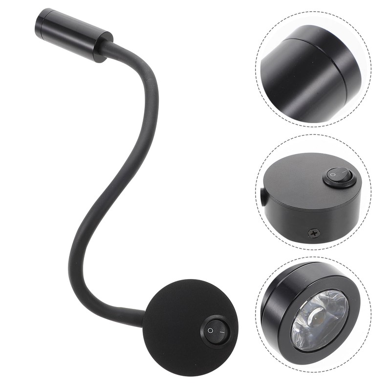 Luz de lectura LED de 3W de LEDMOMO, lámpara de