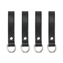 Heavy Duty Leather Tool Belt Strap Connectors Accessories fits 3 inch Belt Connectors, (Suspender Loop Attachment 4-Pack) (3in Pebbled leather)