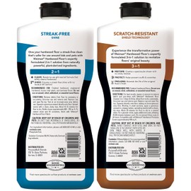 Weiman Hardwood Floor Cleaner and Polish Restorer Combo - 2 Pack - High-Traffic Hardwood Floor, Natural Shine, Removes Scratches, Leaves Protective Layer