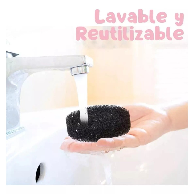 Universo en Linea Limpia Brochas En Seco Maquillaje Estuche Esponja