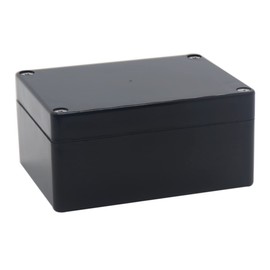 YETLEBOX Watertight Junction Box, IP67 Waterproof Project Box Durable ABS Plastic Electronic Enclosure Case for DIY Electrical Project Black 4.53" x 3.54" x 2.17"(115 x 90 x 55 mm)