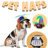 Pet Propeller Hats,Rainbow Helicopter Top Hat, Sun Hat Soft Comfortable