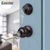 Probrico Entry Door Knob Keyed Alike with Single Cylinder Deadbolt