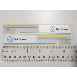 Tiny Tonka Bell System Replacement Stickers For Van And Trailer