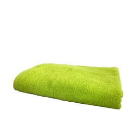 Bath Towel - 100 x 150 cm - Apple Green - 100% Cotton - Striped Border - Terry Weave - Hand Towels Shower Towels Sauna Towels Guest Towels (Bath Towel 100 x 150 cm, Apple Green/Green/Vert)