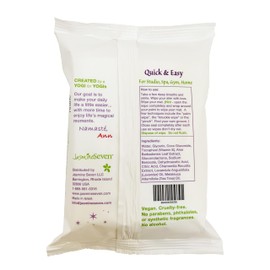 Yoga Mat Wipes - Lavender - 25 count pack - Safe and Natural for Mat and Body - by Jasmine Seven