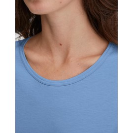 CALIDA Fruity Dreams Women's Long Pyjamas, Made from 100% Organic Cotton, Breathable, Easy Care, Elastic Waistband, Riviera Blue