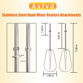 Hand Mixer Beaters Attachments for Kitchenaid Stainless Steel