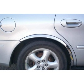 QMI 101221 -Fender Trim Compatible with Buick Lucerne Mirror Polished Stainless Steel Wide Width Set Of 4