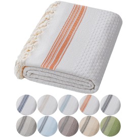 DEMMEX Luxury Waffle 'Cotton Bubbles' Turkish Bath Towel – 100% Oeko-TEX Certified Turkish Cotton - Ultra Soft & Quick-Dry Lightweight Bathroom Peshtemal Bath Sheet - 70x40 Inches