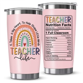 ZAGKOO Teacher Appreciation Gifts - Teacher Gifts for Women - Teacher Day Gift, Thank You, Funny Birthday Gift Ideas - Appreciation Week, First, End of Year, Back To School Present - 20oz Tumbler Cup