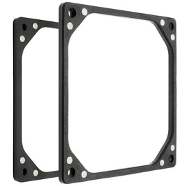 DolDer Magnetic Aluminium Fan Spacer Adapter Frame Noise Reducing Fan Decoupling Pad for Water Cooling Radiators/Casing and 120 mm Fan (12 cm)