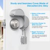 AST Round Deadbolt Lockout Device with 4-Digit Combination Padlock, No