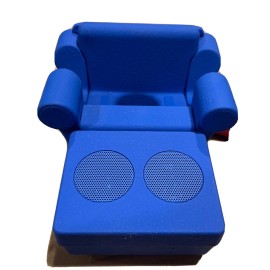 PHONITURE *NEW* PHONITURE WIRELESS BLUETOOTH SPEAKER AND CHARGING STATION,  Blue And Black