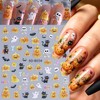 Halloween Ghost Embossed Nail Sticker 10PCS 3/5D Self Adhesive Nail