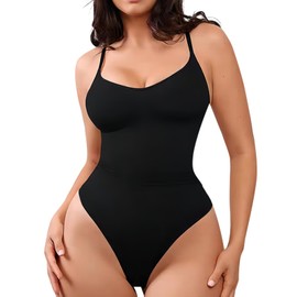YJFFKKJ Women's Shapewear Bodysuit Tummy Control Body Shaper Seamless Sculpting Snatched Waist Body Suit