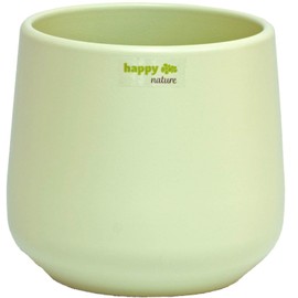 happy nature Sylt Ceramic Flower Pot Mint Green Diameter 12 cm Height 13.5 cm