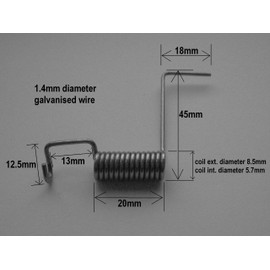 Northern DIY Letter Plate / Letterbox Springs for Traditional Letterboxes (pack of 2)