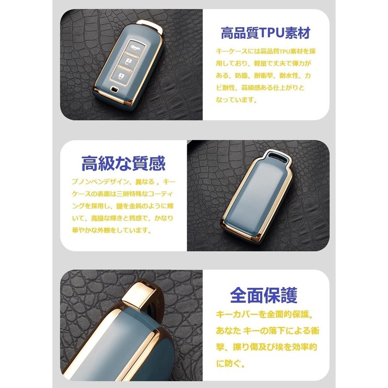 YANMW Key Case Compatible Mitsubishi Delica D5 Outlander PHEV ek