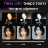Portable USB Rechargeable Selfie Fill Light Adjustable Brightness with Phone