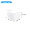 sourcing map 100Pcs 90 Degree Plastic Corner Braces, 24x17x24mm Nylon