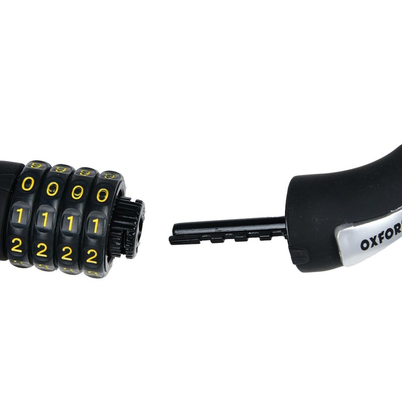 Oxford: Combi8 Resetable Combi Lock 8mm x 1800mm - 8mm