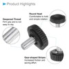 CoCud Thumb Screw Knurled Knobs, M4 x 6mm Male Thread,