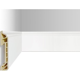 Wall Baseboard Molding Trim,8-Pack of 48 x 3.15 in, White High Impact Finish Molding Panel Skirting Board for Home Decor,32 Feet (JF173)