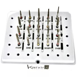 Karvir Fresas Dentales Para Turbina Prótesis Fija Kv6727 Karvir