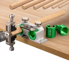 Double Cutting Dowel Maker Jig Kit Carbide Inserts Stable wooden Dowel Cutter tool Dowel Plate (Imperial 9 different diameters)
