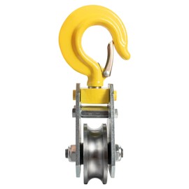 SHINICO 3Ton Pulley Hook Heavy Duty Pulley Lifting Block Hoist with Hook for 5/8" Wire Rope Snatch Block 1Pack