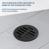 Antrader 1pcs Round Floor Drain Cover, 5.8 Inch Stainless Steel
