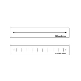 hand2mind Open Number Line, Dry Erase Number Line, Number Lines for Students, Developing Number Fluency, Number Line for Desk, Math Number Line for Classroom, Number Line for Kids (Set of 10)