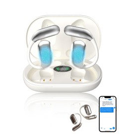 Language Translator Earbuds, 3-in-1 Translating Earbuds Real Time, Two Way Online Bluetooth Instant Voice Translation Device, fit iOS and Android with APP, Perfect for Travel and Business (White)