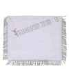 "Masonic Past Master Emblem & Pillars Sheepskin Apron - Hand-Embroider