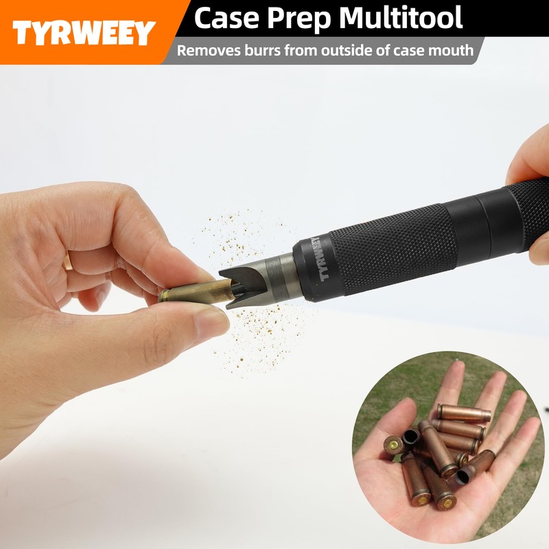 TYRWEEY Case Prep Multitool, Case Chamfer Deburring Tools for Reloading,