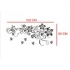 Heaven Decors Vinyl Flowers Animals Wall Sticker, 39.76 x 0.39