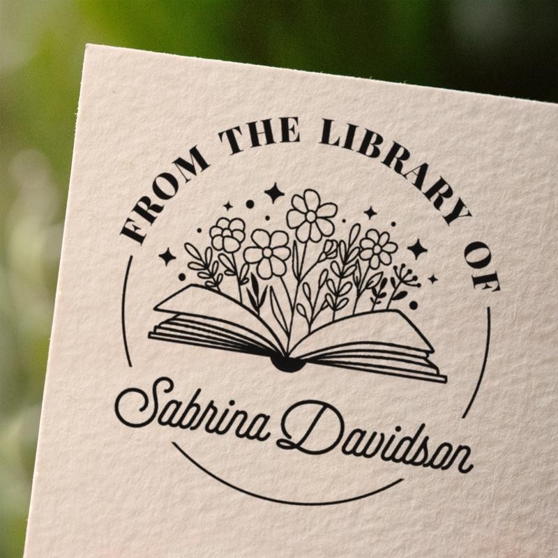 from The Library of Book Stamps | Custom Stamp |