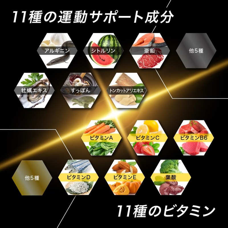 【11種の運動サポート成分配合】ザプロ アルギニン シトルリン サプリ 180粒 30日分 亜鉛 プレワークアウト 武内製薬 THE