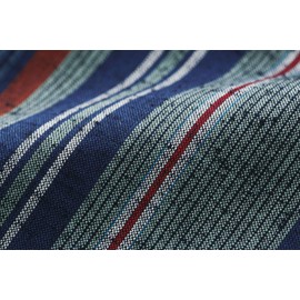 コジット 和ポシェット 久留米織 たて縞紺 16×24cm