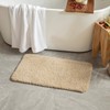 MIULEE Set of 2 Non Slip Shaggy Bathroom Rugs Extra